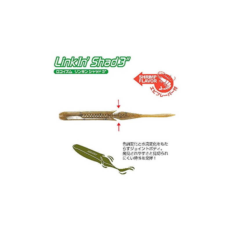 ティムコ(TIEMCO) ワーム ロコイズム リンキンシャッド4#226 NS Pワカサギ