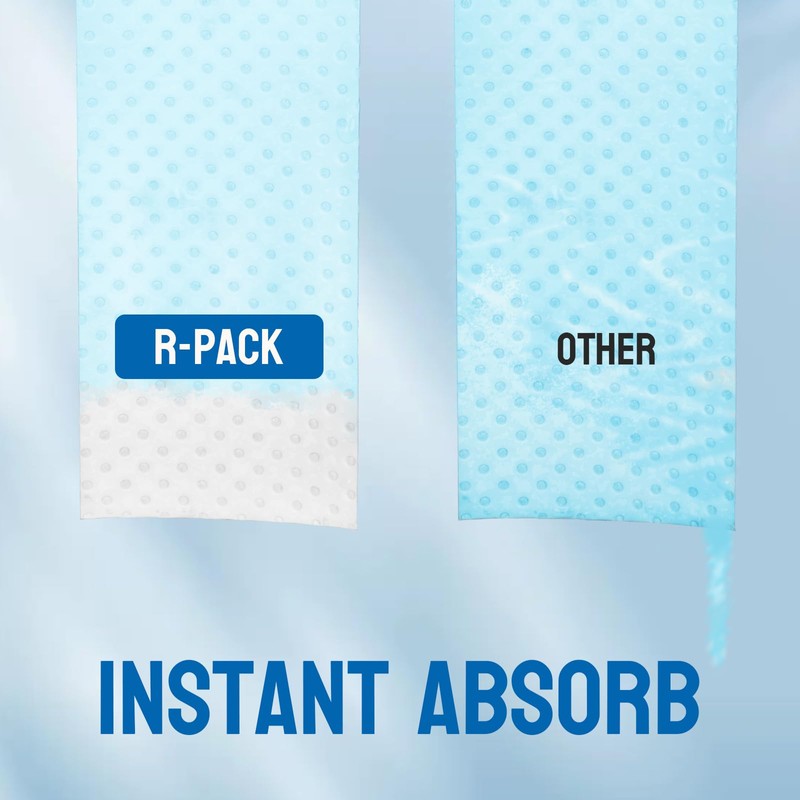 R-PACK Food-Safe Absorbent Paper Towel for Kitchen, Disposable Sheets Specially