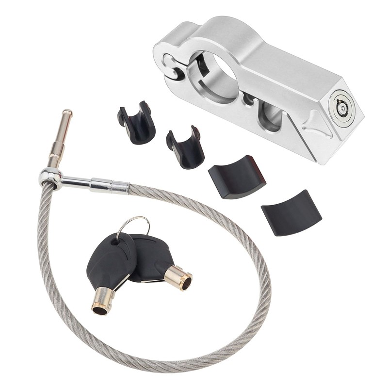 Windance Heavy Duty Solid Handlebar Lock + Helmet Combo Lock