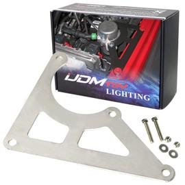 iJDMTOY Stainless Steel Brake Booster Air/Vacuum Pump Relocation Mounting Bracket, Compatible With 2012-2018 Jeep Wrangler JK JKU