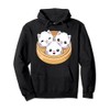 Cute Dumpling Cat Kawaii Dim Sum Cats Pullover Hoodie