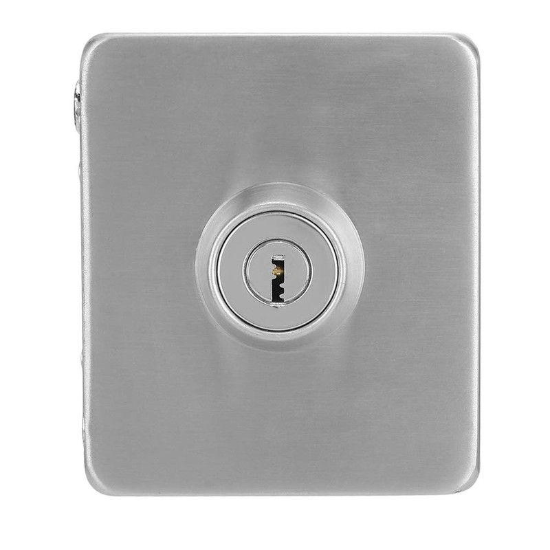 Glass Door Latch, Home Security Stainless Glass Door Lock No