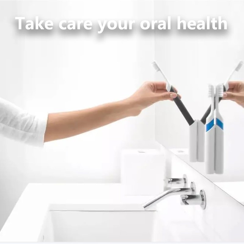 4-Pack Gray Toothbrush Replacement Heads Compatible with Quip Styled Electric