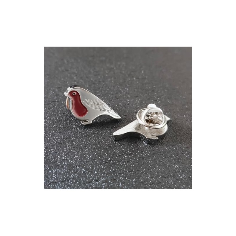 Remembrance Red Robin Pin Badge Verse Card