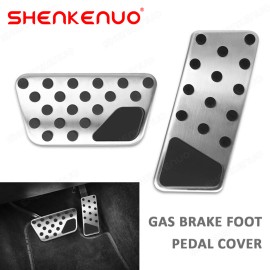 SHENKENUO Steel Foot Brake Gas Pedal Cover Set For Jeep Wrangler JK 2008-2017 Accessories