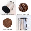 Airtight Stainless Steel Coffee Bean Container Coffee Canister Kitchen Food