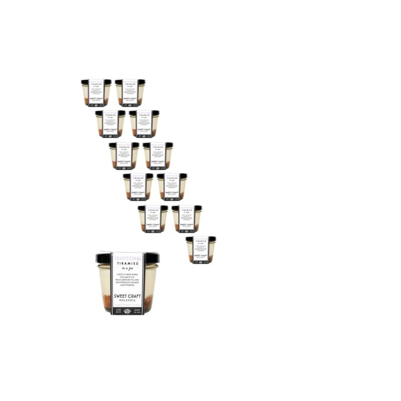 Generic Sweet Craft Dolceria Tiramisu Individual, 3 oz, 12 Pack