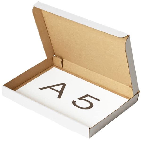 Earth Cardboard ID0496 Catpos Cardboard Box, A5, Set of 20, White, Cardboard, Small Cardboard, Nekoposu Box