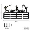 Dycmetal - Medallero de Gimnasia para Pared Color Negro, Colgador