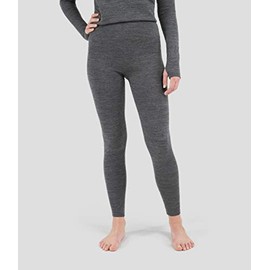 Terramar Women's Standard Ultra Merino Pants, Charcoal Heather, Large