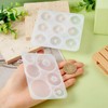 DIY Silicone Pendant Molds Cheriswelry 2pcs Round Donut Disc Resin