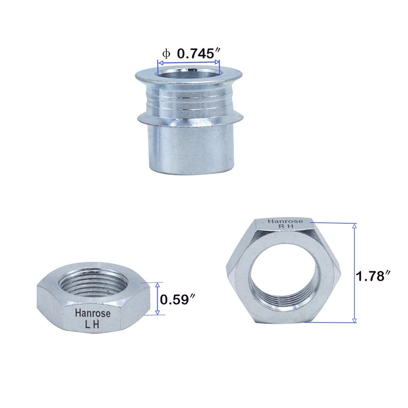 1.25" Heim Joint Rod End Kit, 1 1/4" Heim Joints