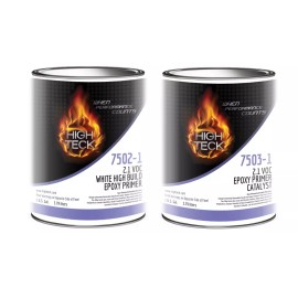 High Teck 7502 & 7503, White High Build Epoxy Primer W/Catalyst, 1:1 - 1qt Primer & 1qt Catalyst