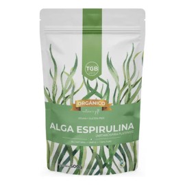 Alga Espirulina 100% Pura Organica Polvo 500g.