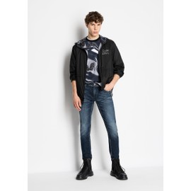 Armani Exchange Men's J14 Skinny Stertch Cotton Twill, Indigo Denim