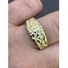Men's Nugget Ring - Plain Solid 925 Sterling Silver Ring