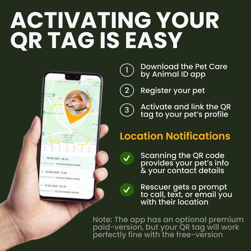 BRONZEDOG Rolled Leather Dog Collar with QR ID Tag Adjustable