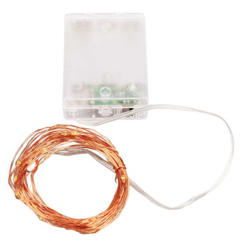 4pcs LED String Lights 5.3m 52pcs Lamp Beads Warm Lighting