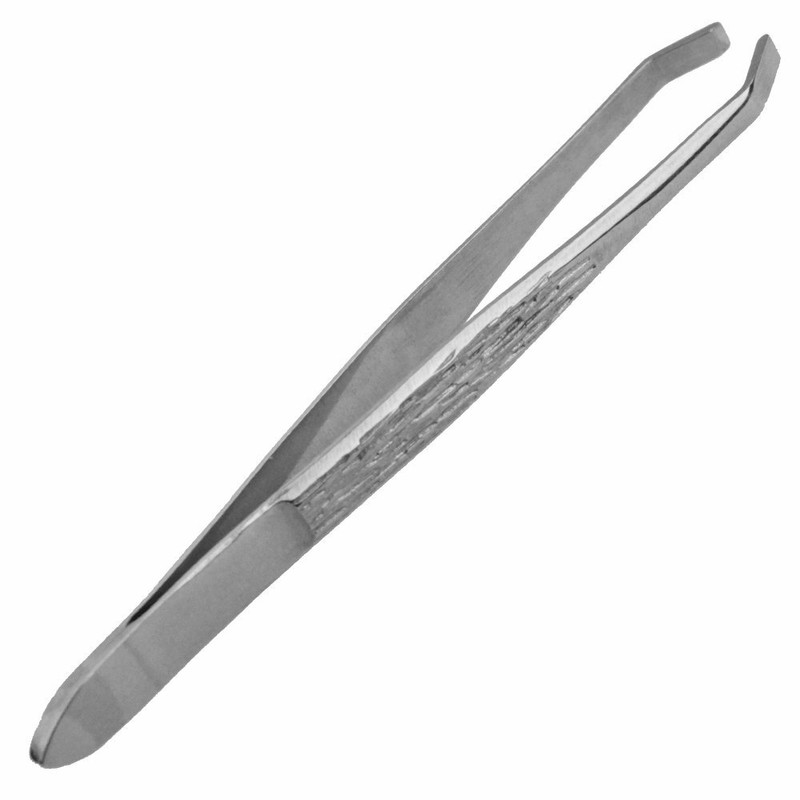 Classic Tweezers – Angled – Angled Tip – Stainless Steel