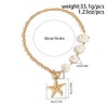 Fdesigner Starfish Necklace Gold Boho Shell Necklaces for Women Beach