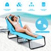 gotoplay Folding Beach Lounge Chair w/ 5 Adjutable Backrest &