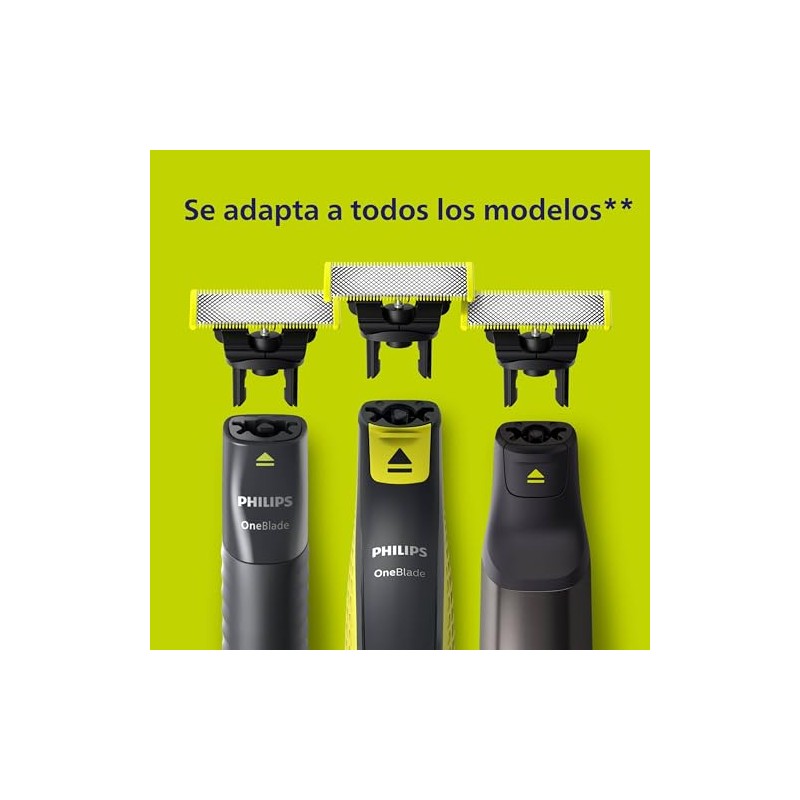 Philips OneBlade Kit de Repuesto con 3 Cuchillas y Accesorios