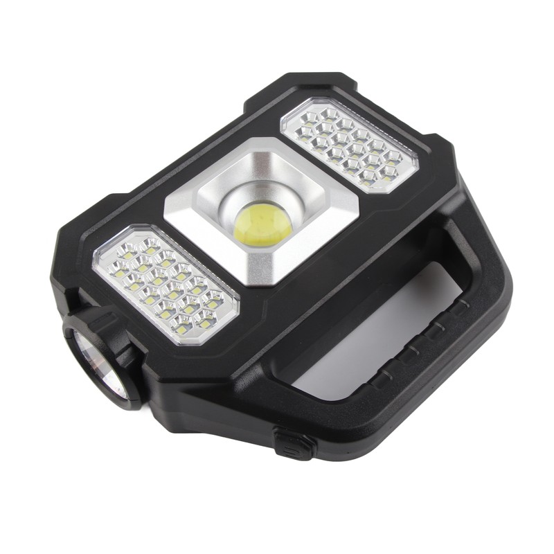 Solar Outdoor Flashlight Portable Rechargeable Super Bright Waterproof Multifunction Work