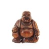 Ciffre Happy Buddha Sitting Wood Carved Ball 15 cm