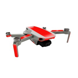 Finest Folia Screen Protector Compatible with DJI Mini 2 Drone and Controller Sticker Set Perfect Fit Waterproof Skin Sticker Design Film (Partial Adhesion, K156-11 Neon Red)
