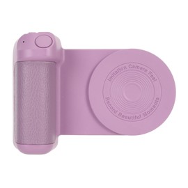 Magnetic Camera Grip, Bluetooth Mount, Smartphone Grip, Photo Holder, Bluetooth, Wireless Remote Control for All Phones, Video Recording, Vlog (Purple)