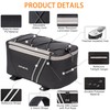 JXFUKAL - Portabicicletas trasero con cubierta de lluvia, 7L/9L/10L/12L impermeable