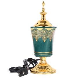 MAGICLULU Electric Incense Burner with Middle Eastern Design Plug Censer for Home Office Yoga Room Decorative Aroma Burner for Relaxation and Decoration Present for Incense Lovers