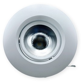 Trace BRK-LED56-GR-4K-ECO Advanced LED Downlight Retrofit Raffle Trim Kit; Compatible with Both 5" and 6" Standard Recessed Housings; Provides 975 Lumens of Bright Light; 14W; 4000K; 120V