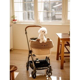 HARRYS PET Stroller Cover, Universal Fit, Teddy Brown, Polyester, Water Repellent, Stroller Protection Shield