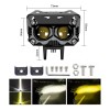 Faros De Lupa De Doble Color De 120w Para Auto,