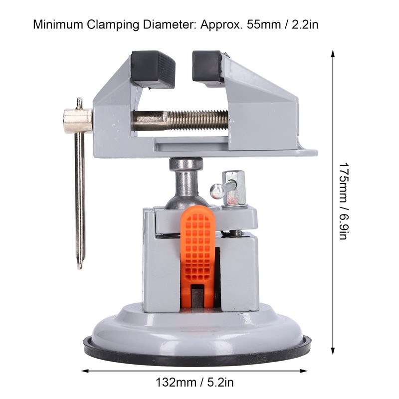Mini Bench Vise 360 Degree Universal Rotating Square Workbench Clamp