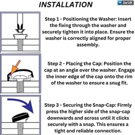 White Screw Caps Cover 15mm Plastic Dome Screw Covers for 6g & 8g Fixing Screws Covers Compatible with 3.5mm-4mm Screw Size Pack of 10