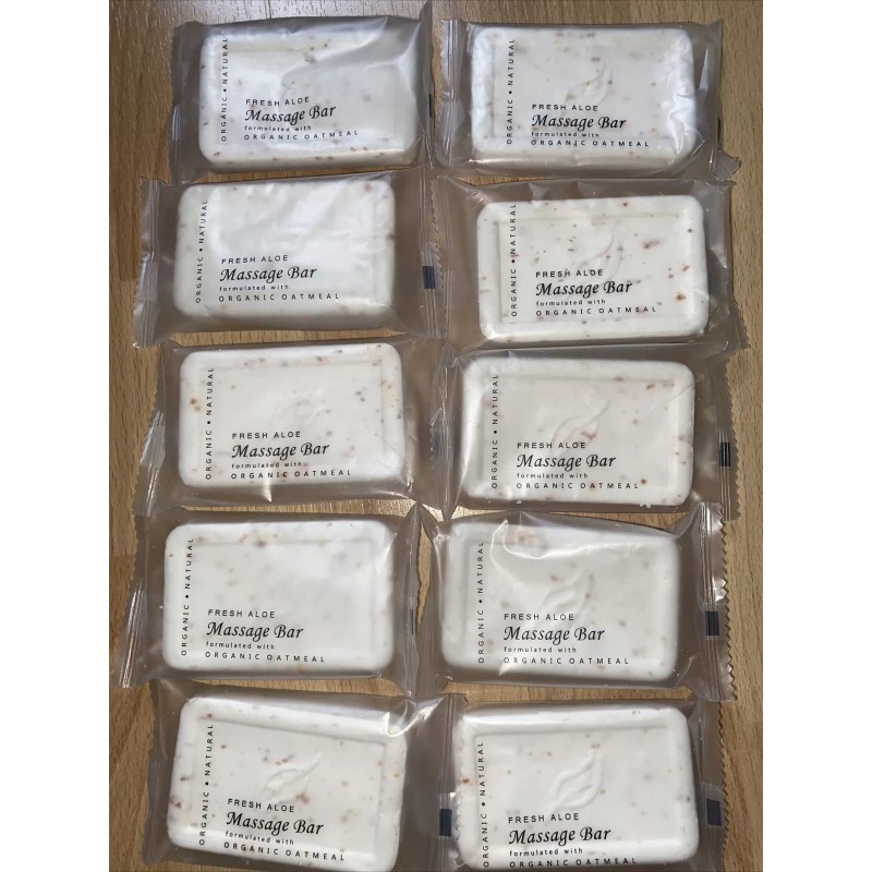 EcoWell Fresh Aloe Organic Oatmeal Massage Soap Bar - Lot