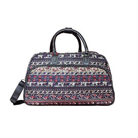 World Traveler Animal Prints 21-Inch Carry-On Shoulder Duffel Bag, Elephant