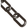 Mr. Chain Plastic Barrier Chain, Black, 2-Inch Link Diameter, 50-Foot