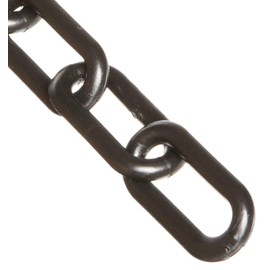 Mr. Chain Plastic Barrier Chain, Black, 2-Inch Link Diameter, 50-Foot Length (50003-50)