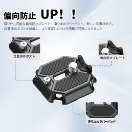 ULANZI F38 Quick Release Anti-Deflection Plate Quick Shoe Quick Release Plate Camera Accessories 1/4" Screw Arca-Swiss Compatible 38mm Quick Mount for SLR / F38 System / Tripod / Canon / Sony / Niko / Zhiyun / Feiyu / DJI