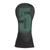 SHABIER Pu Leather Waterproof Golf Headcover with Number Design for