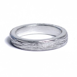 Pirantin Tin Ring for 10 Year Anniversary Inscribed with 'Ten Years' Free Re Sizing Available (M)