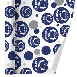 GRAPHICS & MORE Get Berned Burned Bernie Sanders Burning Democrat Hair Gift Wrap Wrapping Paper Roll