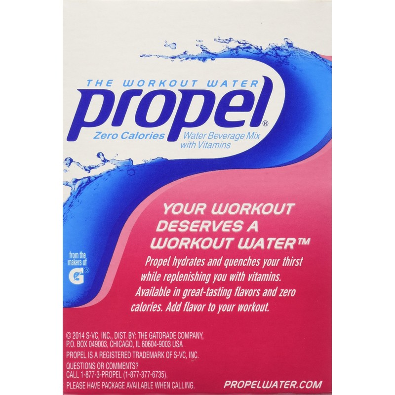 Propel Zero Raspberry Lemonade Water Beverage Mix, 10 count, 0.7