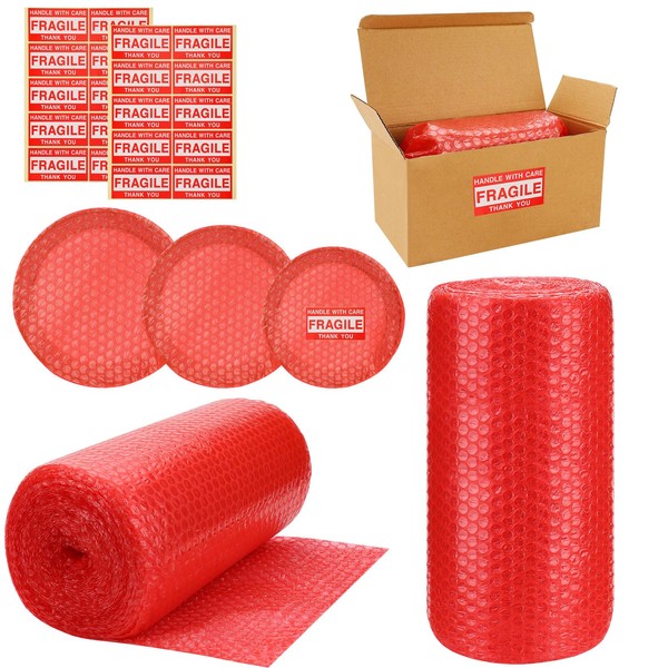 2-Pack Bubble Cushioning Wrap Rolls for Packing Moving Shipping,12"x 72'