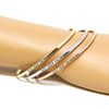 by you Inspirational Positive Quote Message Engraved Thin Cuff Bangle