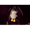 Schaffer 0253 Plush Keyring Owl Eulalia, Polyester, No Gemstone