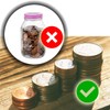 Coin Organizer & Dispenser - Clear View - Quarters, Nickels,